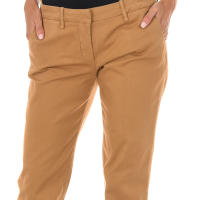 MET-Pantalon Largo estilo chino con bajos rectos 70DBF0028-G069 para Mujer