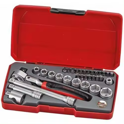 JUEGO DE LLAVES DE VASO 3/8" DE 34 PIEZAS T3834S - 1