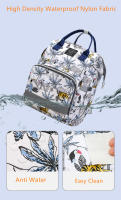 Bolso De Diaper Para Mamá Con Gran Capacidad Organizadora Bolsa De Bebé Con Estampado Floral Bolso De Mano De Moda Para Mujer Bolsa De Lactancia - details 6