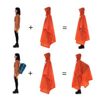 Chaleco Impermeable Multifuncional Tomshoo Con Gorro Para Senderismo Ciclismo Cubierta De Lluvia Poncho Ropa De Exterior Suministros De Camping Suelo De Tenda - details 17