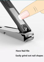 Juego De Tijeras Y Archiador Para Uñas De Acero Inoxidable Anti Salpicadura Herramienta De Manicura Para Corte De Dedos Y Uñas Del Pie Diseñador Atrapasalpicos Para Uñas Encarnadas - details 10