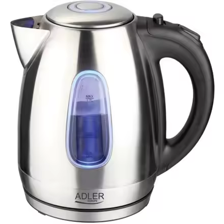 aldrer |   Hervidor de agua |   1223 d.C. |   Estándar |   2200 vatios |   1,7 litros |   Acero inoxidable |   Base giratoria de 360° ° |   Acero inoxidable - 1