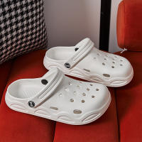 Clogs Ligeros Y Cómodos Para Mujer Sandalias De Playa Antideslizantes Moda Blanco EVA Impermeables Zapatos De Jardín Para Verano - details 14