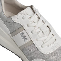 Michael Kors-Sneakers Mabel de Piel y Malla de Cadena Brillante 43S4MBFSBD para Mujer