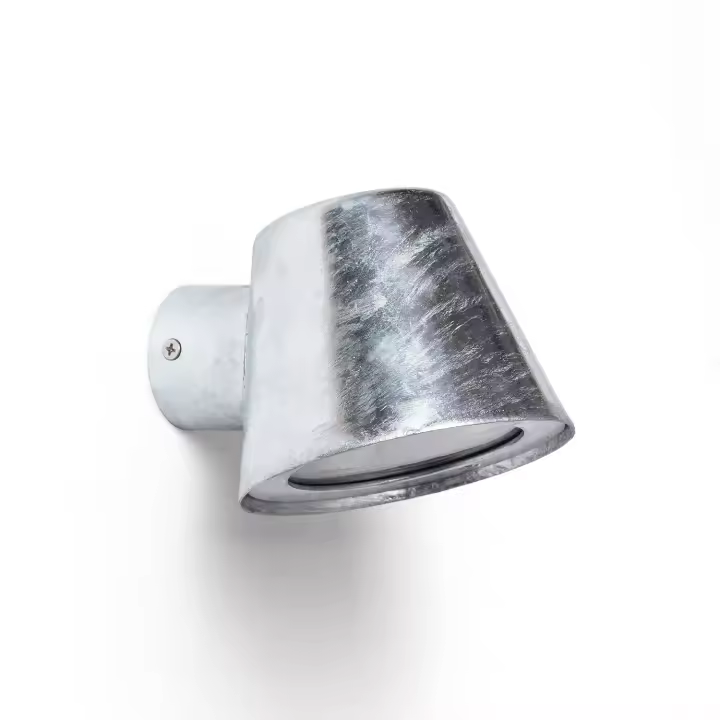 Ledkia Aplique de Pared Exterior Acero Galvanizado Coastal Faroe Plateado - 1