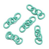 30pcs Cadenas De Extensión Coloridas De Hierro Para DIY Pulseras Collares Joyería Suministros 2.7cm Extensor Cola - details 7