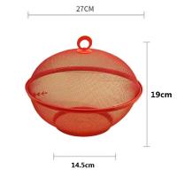 - Frutero de Mesa Rejilla con Tapa Metal Redondo Para Conservar Frutas Frescas - details 4
