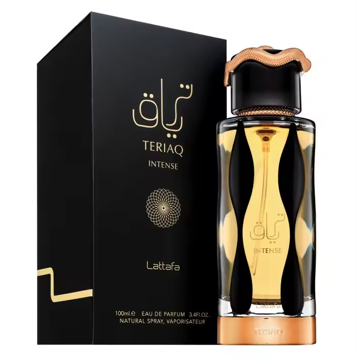 Perfume árabe de hombre Teriaq Intense Lattafa 100ml, Fragancia masculina especiada, amaderada, intensa Colonia de hombre oriental duradera, lujosa, sensual NOVEDAD - 1