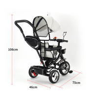 Dreirad Kinderdreirad 4 en 1 Lenkstange Fahrrad Bebé Cochecito para niños - details 0