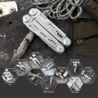 Multiherramienta 12-en-1 Con Tijeras Profesionales Para Supervivencia Camping Y Caza Regalos Para Hombres Papá Escolta De Novia - details 5