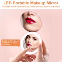 Espejo De Maquillaje Portátil Con Luz LED Y Aumento De 10x Plegable Recargable Compacto Para Bolso Y Bolsillo - details 6