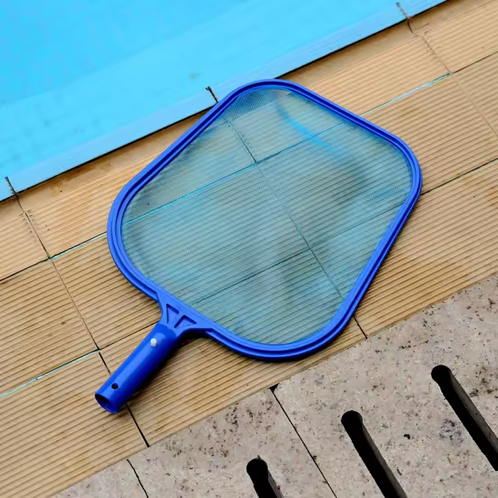 Rascador De Hojas Para Piscina 1pcs Red De Escobilla Con Palanca Herramienta De Limpieza Para Piscinas Y Spas - 1