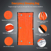 Bolsa De Sueño De Sobrevivencia Emergente Al Aire Libre Manta Térmica Mylar Impermeable Reutilizable Portátil Para Camping Y Senderismo Equipo De Emergencia - details 1