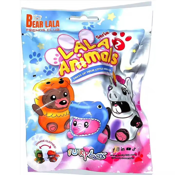 Figuras LALA ANIMALS  - Modelo aleatorio - Figuras coleccionables - Lala Friends Club - Una unidad - Edad recomendada mayores de 4 años - Funkybox - 1