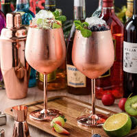 Vaso De Vino De Acero Inoxidable 500ml Creativo Goblet De Coctel Vaso De Champán Para Casa Bar Restaurante - details 13