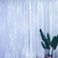 Curtainas De Navidad Con Luces LED Para Ventanas Cortina De Fairy Año Nuevo Iluminación De Habitación Cadena Guirnalda USB Decoración De Fiesta Para Niñas - details 18