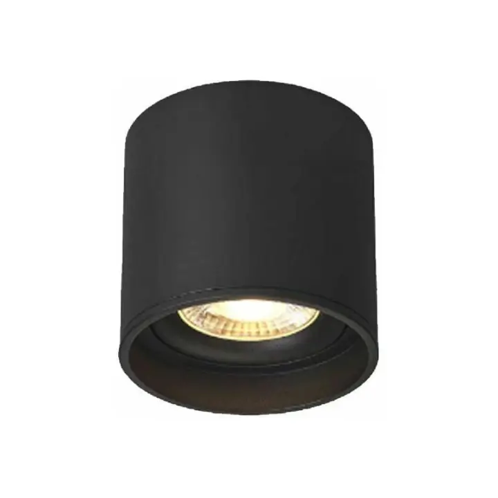 Lámpara de techo LED de montaje en superficie Focos de techo ajustables Incluye LED intercambiables 5W 3000K Blanco cálido Ø65x70mm Downlight LED, BR-Vie Negro [Clase de eficiencia energética F] - 1