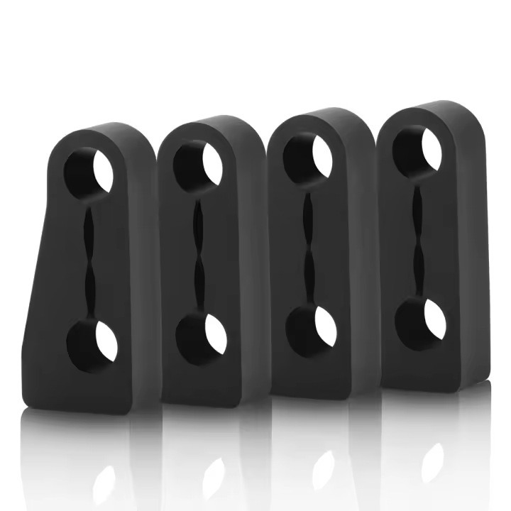 4pcs Almohadillas De Amortiguación Para Cerradura De Puerta De Coche Aislante De Sonido Para Peugeot 208 308 508 2008 3008 Citroen C3 C4 C5 DS3 DS4 DS5 Material De Goma Butil Y Polímero Sintético - 1