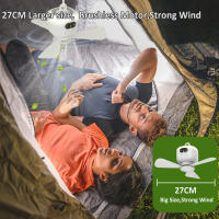 Ventilador De Techo Portátil Para Acampar Y Carpa Con Batería Recargable De 8000mAh Control Remoto Y Luz Air Circulators - details 3