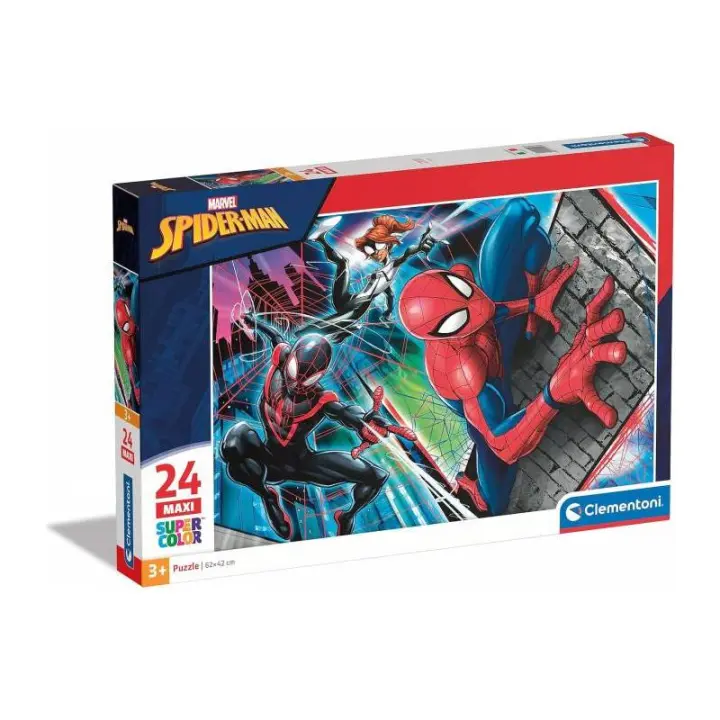 PUZZLE MAXI 24 PIEZAS SPIDERMAN DE CLEMENTONI - 1