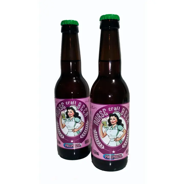 Cerveza Nurse PALEPRAZOL estilo  American Pale Ale, sin gluten, apta para celiacos (6 botellas) - 1