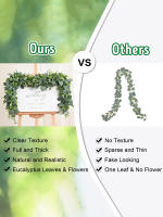 Planta Artificial De Eucalipto 170cm Hojas Para Decoración De Bodas Y Jardines Falsas Babys Breath Vines De Seda Colgantes Para El Hogar - details 5