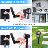 Lámpara Solar 3000K Para Decoración De Jardín Y Arbolares IP65 Impermeable Con 4 Luces LED Cálidas Iluminación De Paisaje De Jardín Y Calle Farol De Pared Solar - details 10