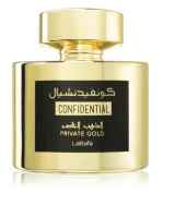 Confidential Gold Lattafa Eau de Parfum 100 ml · Perfume Unisex de Lujo · Fragancia Ambarada y Floral con Toques Orientales · Aroma Intenso, Elegante y Duradero · Perfume Árabe Premium de Alta Proyección - details 1