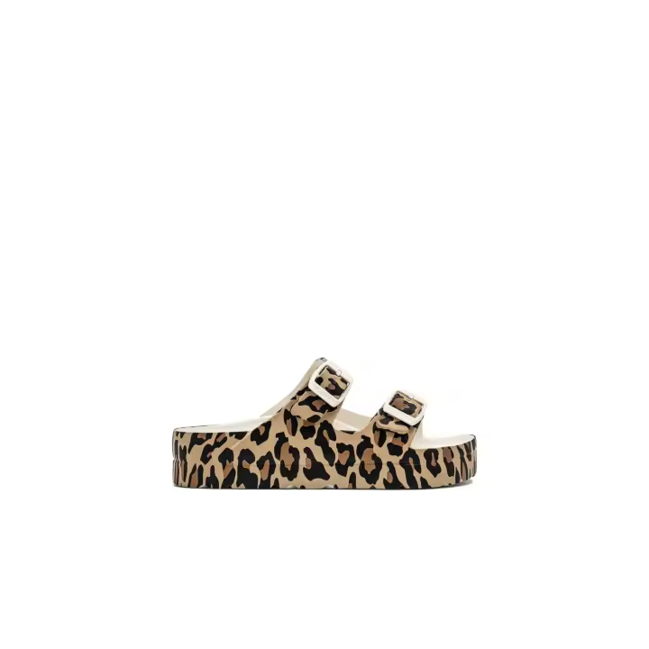 B&W Break&Walk - Sandalias de Niña Doble Cierre Hebilla Leopardo para Niña (Talla 37) - 1