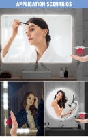 Lámpara De Espejo De Maquillaje LED 5V Bombillas USB Dimmable Para Dormitorio Y Baño Luz Natural Blanco Kit De Decoración De Pared - details 6