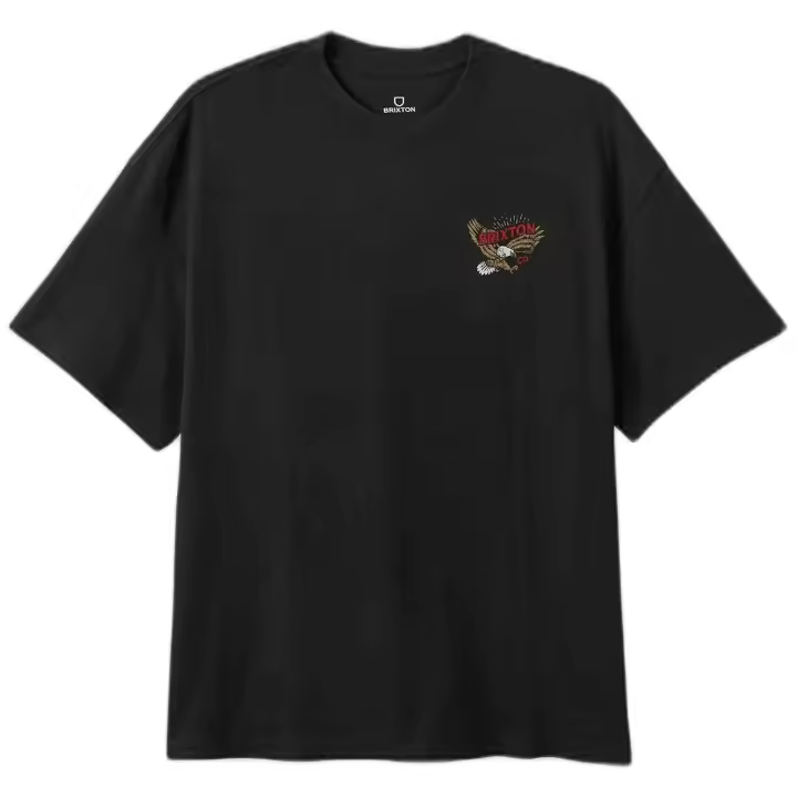 Camiseta de Manga Corta Brixton Keller para hombre en color negro - 1