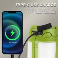 Linterna de camping recargable, modo luz, linterna de camping, capacidad, cargador de teléfono móvil, LED, resistente a impactos, linterna portátil, impermeable, linterna de huracán, luz de emergencia (1) - details 2