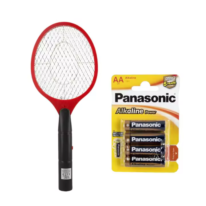 Raqueta Eléctrica Matamoscas - Recargable | A pilas - Mata Mosquitos | Karawan - 1
