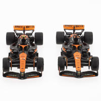 Burago - Coche McLaren SF-24 de Norris y Piastri escala 1:43, set de 2 réplicas oficiales temporada 2024, acabados detallados, diseño de competición y cuerpo metálico - details 4
