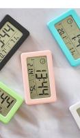 Reloj De Mesa Multifuncional Con Monitor De Temperatura Humedad Y Alarma LCD Digital Para El Hogar Medidor De Humedad Y Temperatura - details 8