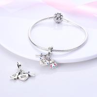 Colgante De Serie Trabajo Y Carrera En Color Plata Para Pulsera Pandora DIY Joyería Para Mujer Zirconia Metálica De Plata - details 11