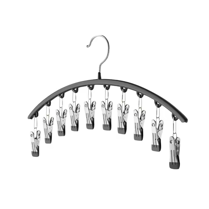 Perchero de alineación para ropa en acero inoxidable multifuncional, ahorrador de espacio, organizador de armario para pantalones - 1