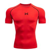 Camiseta De Deporte Para Hombres Secado Rápido Comprimido Muscular Para Gimnasio Y Running Talla S-3XL Ropa De Fitness Casual - details 9