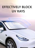 Parasol De Sol Para Coche Pantalla De Ventilación Frontal Reclinable a Prueba De Calor Protección Solar Para Parabrisas - details 7