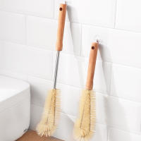 Cepillo De Limpieza Para Botellas Y Vajillas Con Mango Largo De Madera Y Nylon Duradero Para Electrodomésticos De Cocina Y Botellas De Bebé - details 3