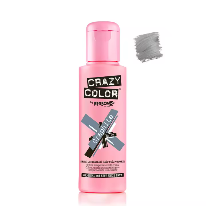 Tinte Semi Permanente sin Amoniaco 100ml: 69 -  Graphite - Crazy Color - 1