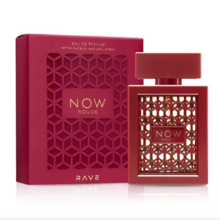 Perfume Now Rouge de Lattafa Para Mujer, Eau de Parfum 100% Original y Duradero (Femenino) 100ml - 1