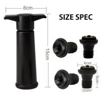Paquete de 4 Bombas conservadoras De Vino Con Tapon De Vino al vacío, conservadoras de vino reutilizables, mantienen el vino Fresh Wine Para La Cocina, La Oficina, El Hogar, Los insumos para Fiesas de Adultos - details 0
