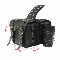 Bolsas De Silla De Motocicleta PU Cuero Universal Vintage Marrón Bolsa Lateral Con Herramientas Y Guantes Impermeable - details 27
