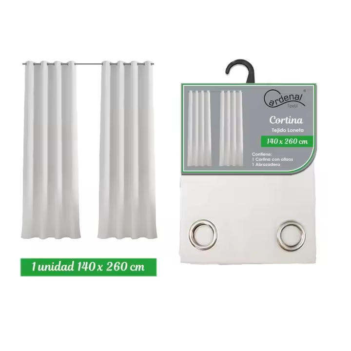 1 Piezas Cortinas 140x260cm, Resistente Al Calor Y La Luz, para Salón Dormitorio  Y Suave para Oficina Moderna Decorativa Reducción De Ruido - 1