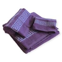 Juegos Toallas de baño algodón Portugués 500g de alta calidad set 3 - Simon en Lila gruesas y duraderas | Mercatienda.es - details 1