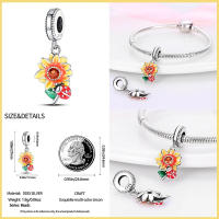 Nuevos 925 Plata Esterlina Moda Doradas Conchas De Ternura De Zircons Para Pulseras Originales De Lujo Joyería DIY Fiesta - details 1