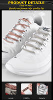 1 Par De Cordones Elásticos Para Zapatos Redondos De Metal Sin Nueces Para Mujeres Y Hombres Accesorios De Lazos Para Zapatillas - details 1