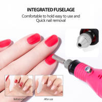 YIKOOLIN Kit De Manicura Eléctrica Portátil Con Taladro De Uñas 20000 RPM Máquina De Uñas Profesional Con Eliminador De Esmalte Gel Herramientas De Manicura - details 3