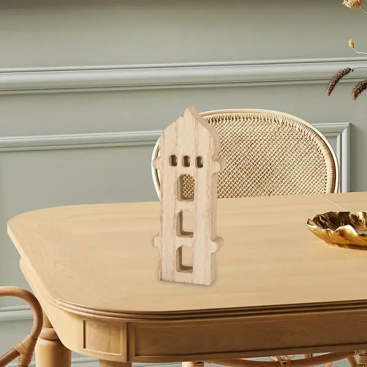 Estatua De Ramadán Decorativa Para Interior Escultura De Madera De Planta Para Escritorio Dormitorio Estantería Oficina Hogar Festivales Y Fiestas - 1